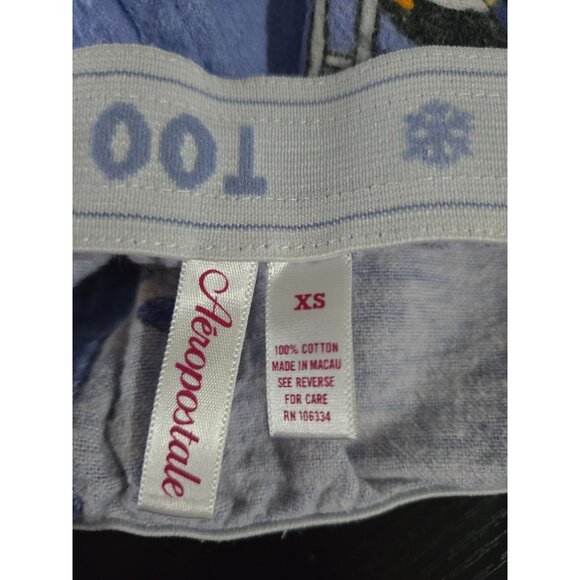 Y2K Aeropostale Monkey Pajama Pants Size XS 2000s Penguin Comfy Lounge Retro - Picture 5 of 10